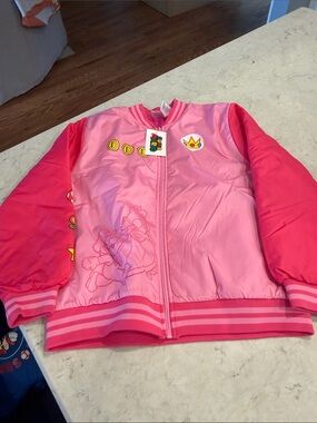 Nintendo Pink and Hot Pink Princess Puff Jacket